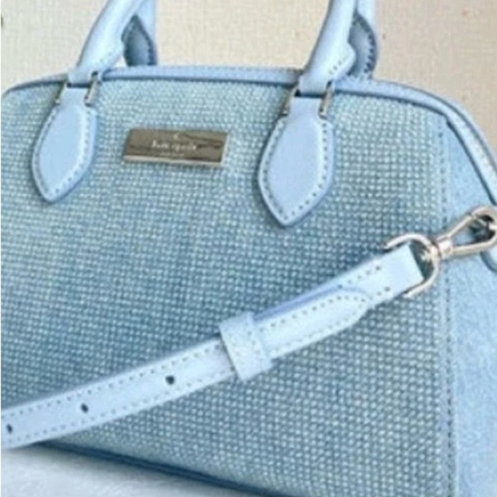 ☀️Kate Spade Blue Denim Hot Fixed Studded Madison Duffle Crossbody Sold Out